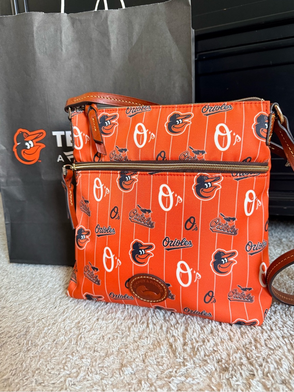 Dooney & Bourke Orange Baltimore Orioles Crossbody Bag